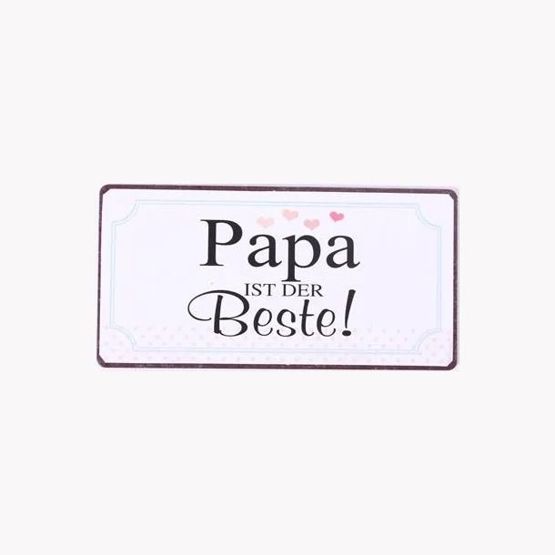 "Papa ist der beste Beste" Kühlschrankmagnet - Pilzessin.at - zauberhafte Kinderdinge