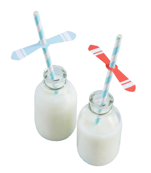 Papierstrohhalme Flugzeug - Pilzessin.at - zauberhafte Kinderdinge