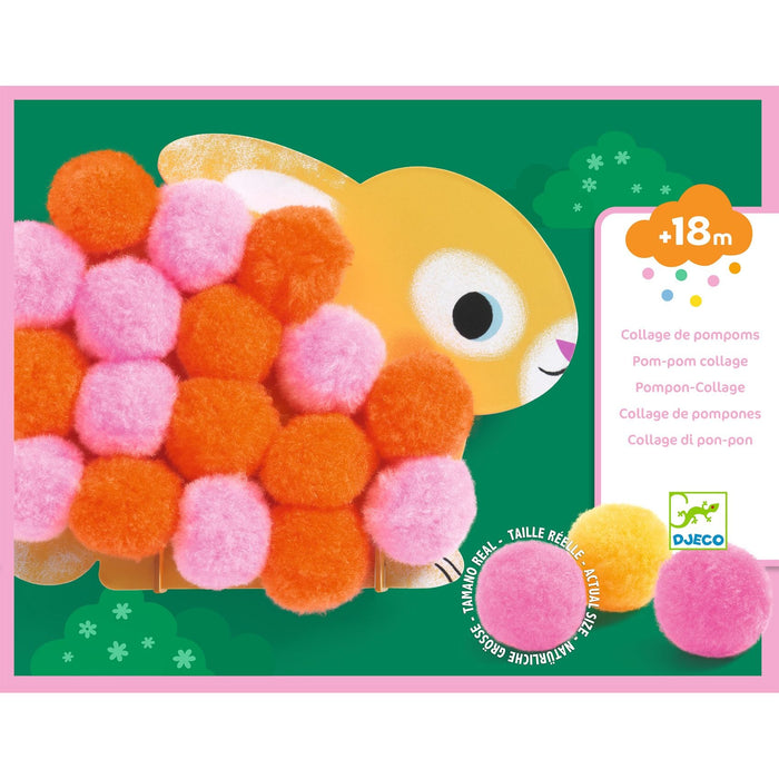 Pompon - Collage - Tiere und Pompon - Kreise - Pilzessin.at - zauberhafte Kinderdinge