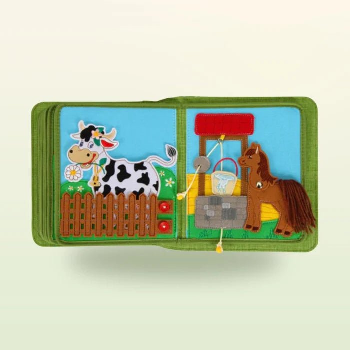 Quiet Book mit Rucksack - Bauernhof (1-3 Jahre) - Pilzessin.at - zauberhafte Kinderdinge