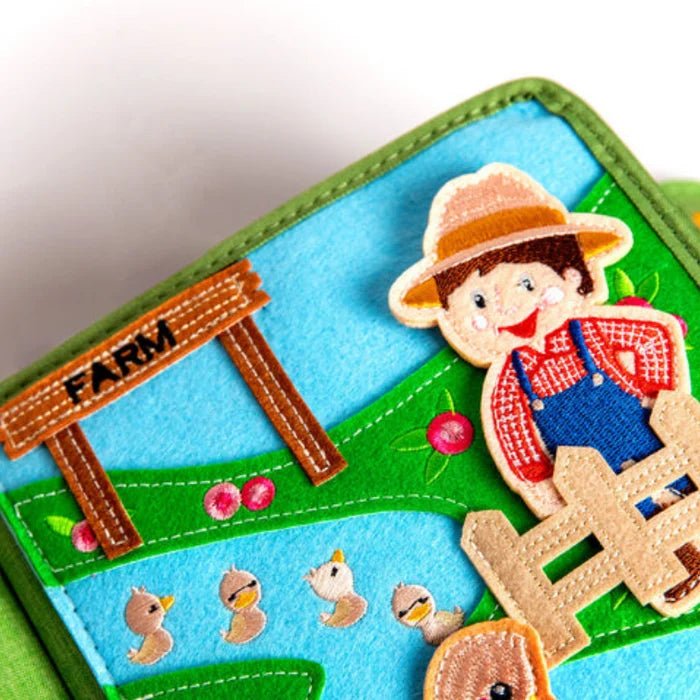 Quiet Book mit Rucksack - Bauernhof (1-3 Jahre) - Pilzessin.at - zauberhafte Kinderdinge
