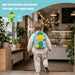 Quiet Book mit Rucksack - Feinschmecker, hellblau (1-3 Jahre) - Pilzessin.at - zauberhafte Kinderdinge