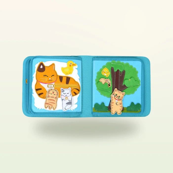 Quiet Book mit Rucksack - Lucky Cat (1-3 Jahre) - Pilzessin.at - zauberhafte Kinderdinge