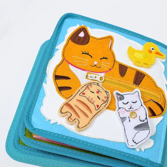 Quiet Book mit Rucksack - Lucky Cat (1-3 Jahre) - Pilzessin.at - zauberhafte Kinderdinge