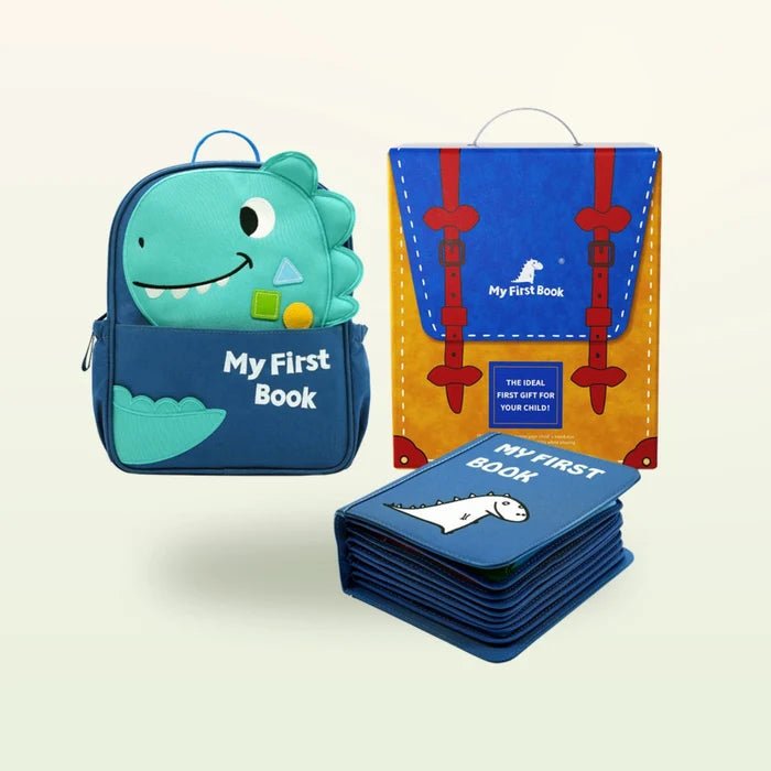 Quiet Book mit Rucksack - Mein Alltag, blau (1-3 Jahre) - Pilzessin.at - zauberhafte Kinderdinge