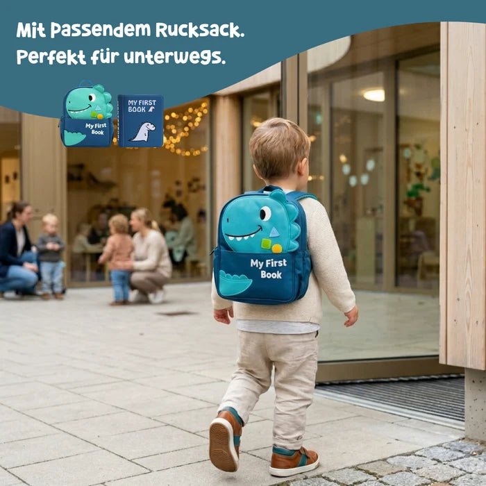 Quiet Book mit Rucksack - Mein Alltag, blau (1-3 Jahre) - Pilzessin.at - zauberhafte Kinderdinge