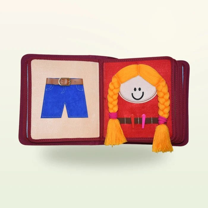 Quiet Book mit Rucksack - Mein Alltag, blau (1-3 Jahre) - Pilzessin.at - zauberhafte Kinderdinge