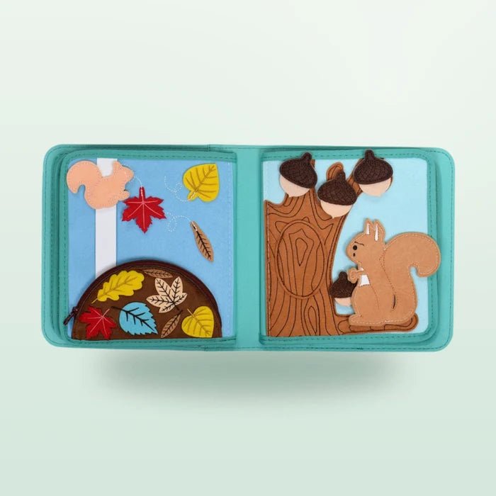 Quiet Book mit Rucksack - Nordic Forest (1-3 Jahre) - Pilzessin.at - zauberhafte Kinderdinge
