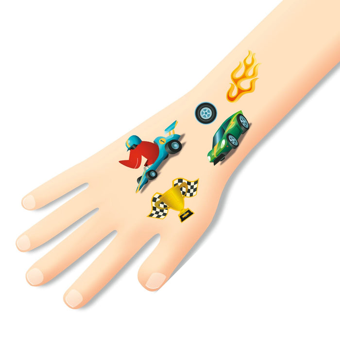 Rennauto 50+ Tattoos - Pilzessin.at - zauberhafte Kinderdinge