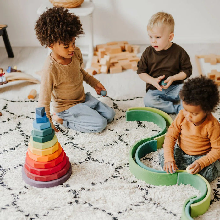 riesiger geometrischer Scheibenturm - Pilzessin.at - zauberhafte Kinderdinge