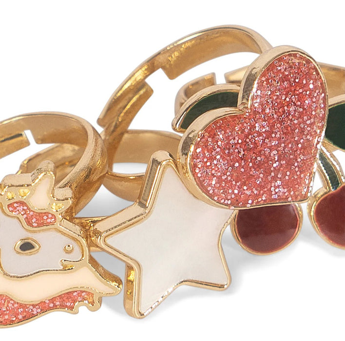 ♡ Ring Set multi color von Konges Slojd - Pilzessin.at - zauberhafte Kinderdinge