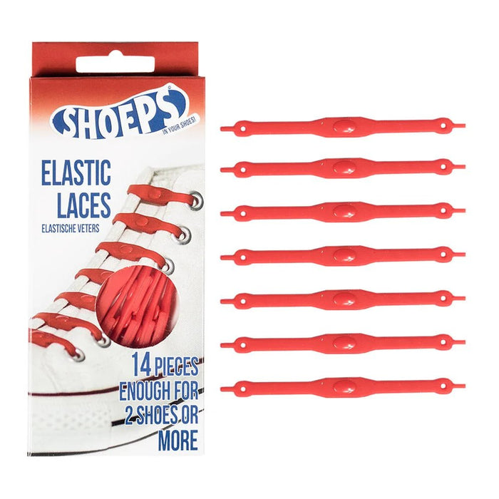 Rote elastische Silikon - Schnürsenkel (14 Stück) - Pilzessin.at - zauberhafte Kinderdinge