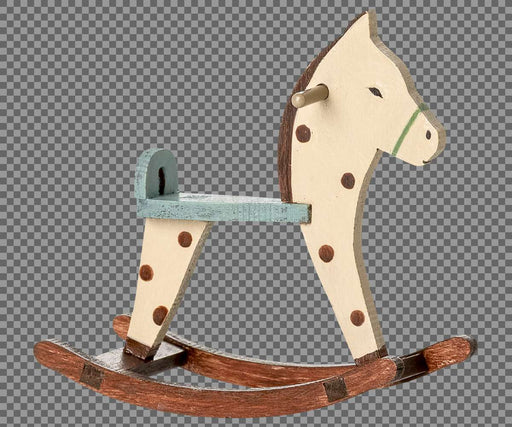 Schaukelpferd für Maileg - Mäuse – Gepunktet - Pilzessin.at - zauberhafte Kinderdinge