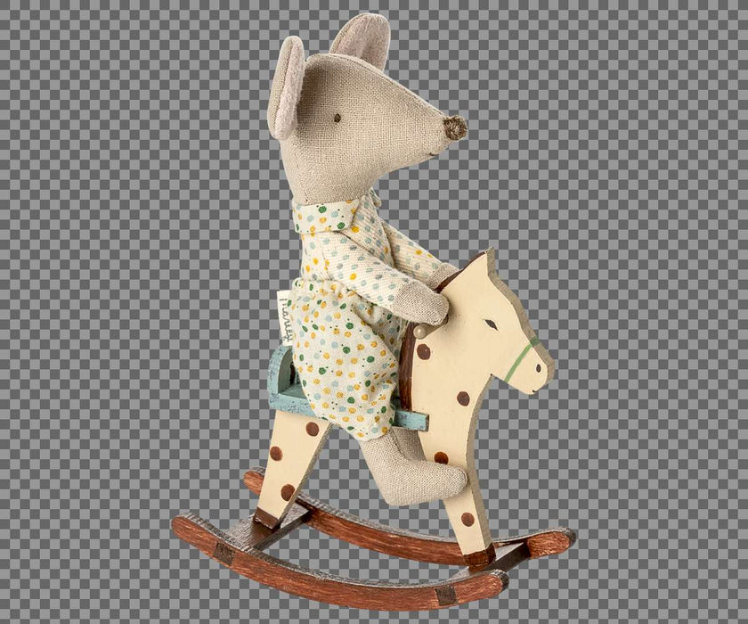 Schaukelpferd für Maileg - Mäuse – Gepunktet - Pilzessin.at - zauberhafte Kinderdinge