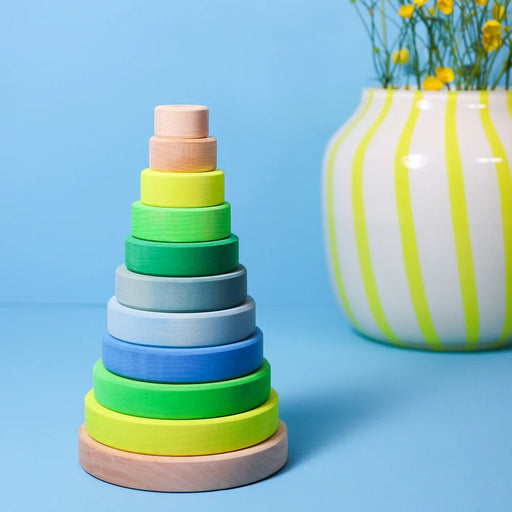 Scheibenturm Neongrün - Pilzessin.at - zauberhafte Kinderdinge