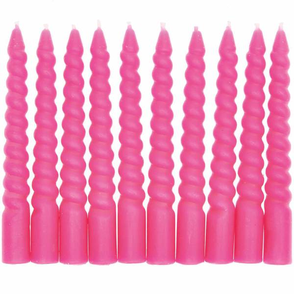 Spiralkerzen Neon - Pink - Pilzessin.at - zauberhafte Kinderdinge