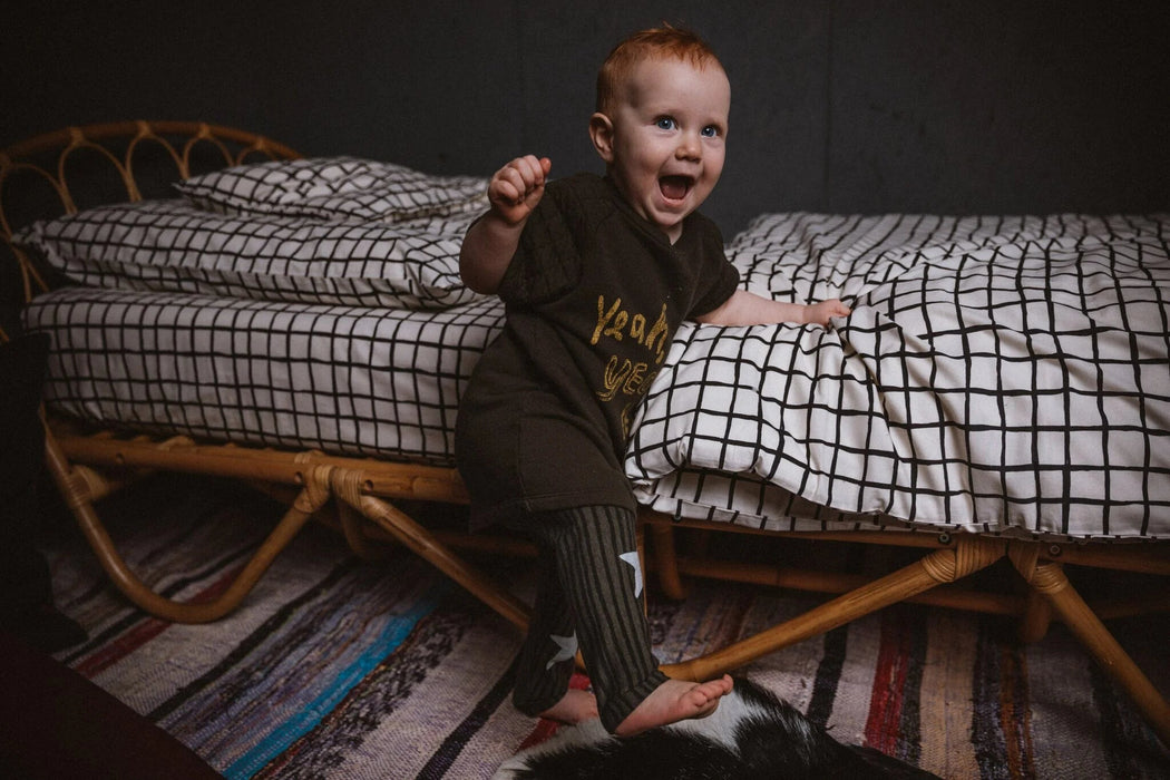 Star Leggings in Khaki - Pilzessin.at - zauberhafte Kinderdinge