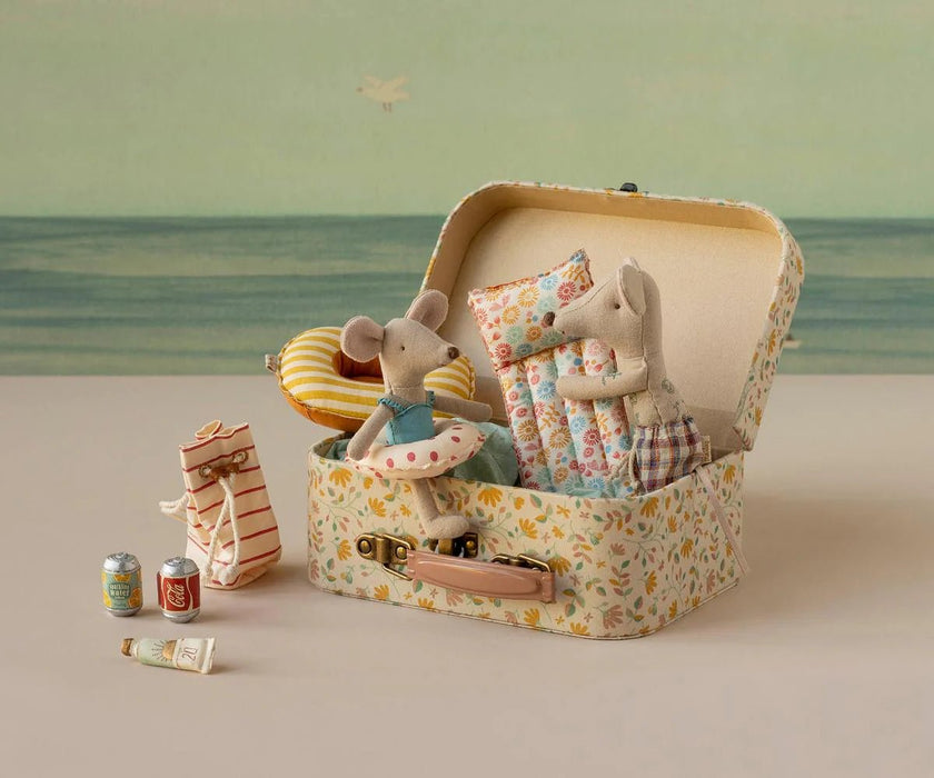Strandmaus mit Luftmatratze, Papa - Blume - Pilzessin.at - zauberhafte Kinderdinge