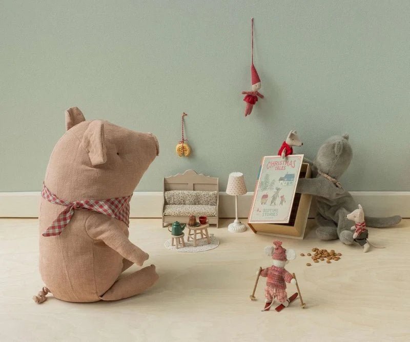Weihnachts-Zwillingsmäuse, kleine Schwester und kleiner Bruder im Buch - Pilzessin.at - zauberhafte Kinderdinge