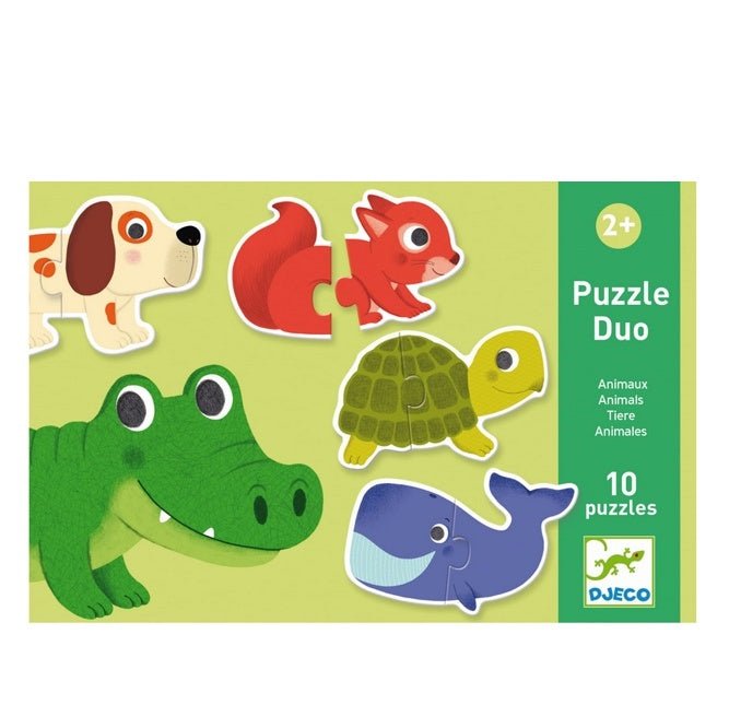 2+ Puzzle Duo Tiere von Djeco ♥ - Pilzessin.at