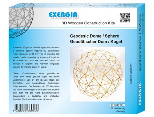 3D Holzbausatz - Geodätischer Dom / Kugel - Pilzessin.at