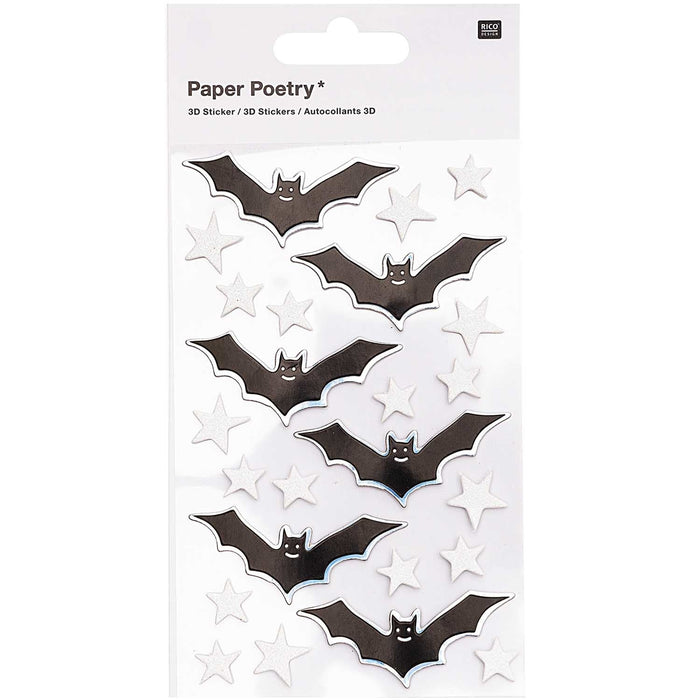 ⋙ 3D - Sticker Fledermäuse von Rico Design ♡ - Pilzessin.at - zauberhafte Kinderdinge