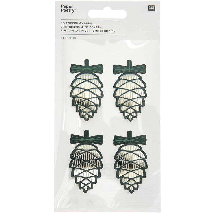 ⋙ 3D-Sticker Zapfen von Rico Design ♡ - Pilzessin.at - zauberhafte Kinderdinge