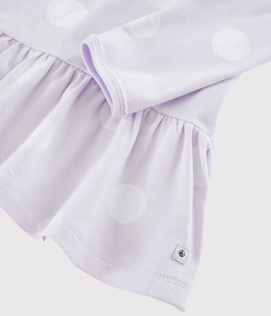 Nachthemd Kinder mit Punkten aus Baumwolle von Petit Bateau