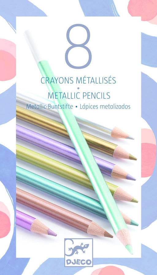 ⋙ 8 Metallic Buntstifte | auswaschbar von Djeco ♥ - Pilzessin.at - zauberhafte Kinderdinge