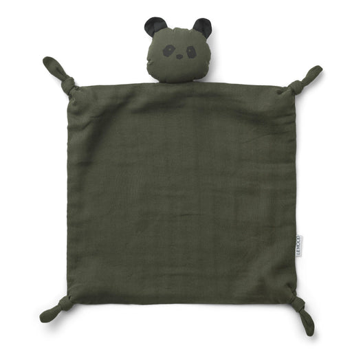 Agnete cuddle cloth | Panda in hunter green - Pilzessin.at - zauberhafte Kinderdinge
