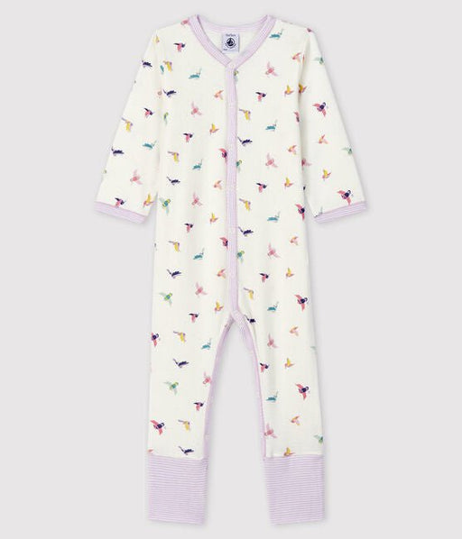 ⋙Baby - Strampler ohne Fuß aus Rippstrick mit Vogel Druck von Petit Bateau ♡ - Pilzessin.at - zauberhafte Kinderdinge