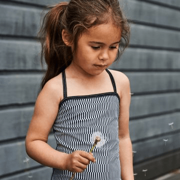 Badeanzug Mädchen UV 50 schwarz weiß von Alba - Pilzessin.at - zauberhafte Kinderdinge