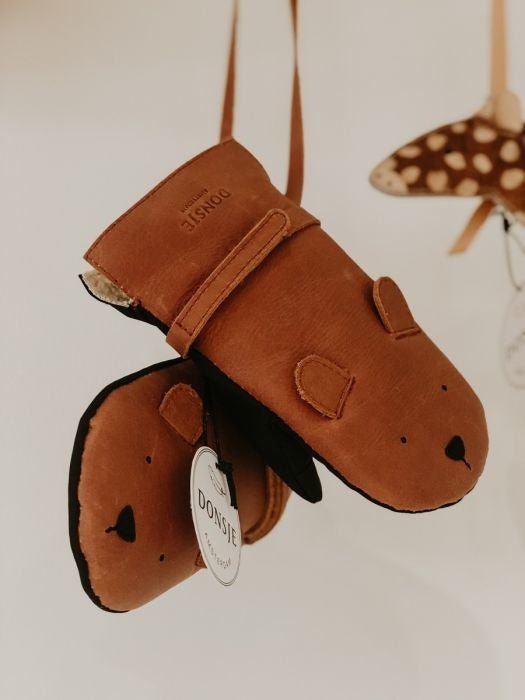 ⋙ Bärenhandschuhe aus Leder von Donsje ♡ - Pilzessin.at - zauberhafte Kinderdinge