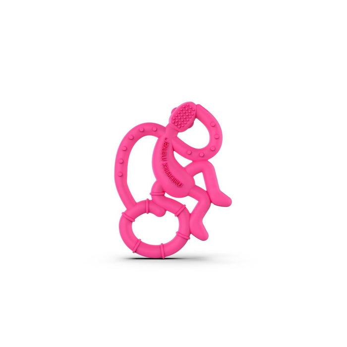 ⋙ Beißring Affe mini in rosa von Matchstick Monkey ♥ - Pilzessin.at