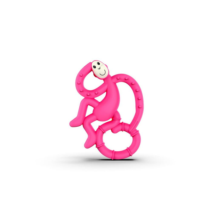 ⋙ Beißring Affe mini in rosa von Matchstick Monkey ♥ - Pilzessin.at