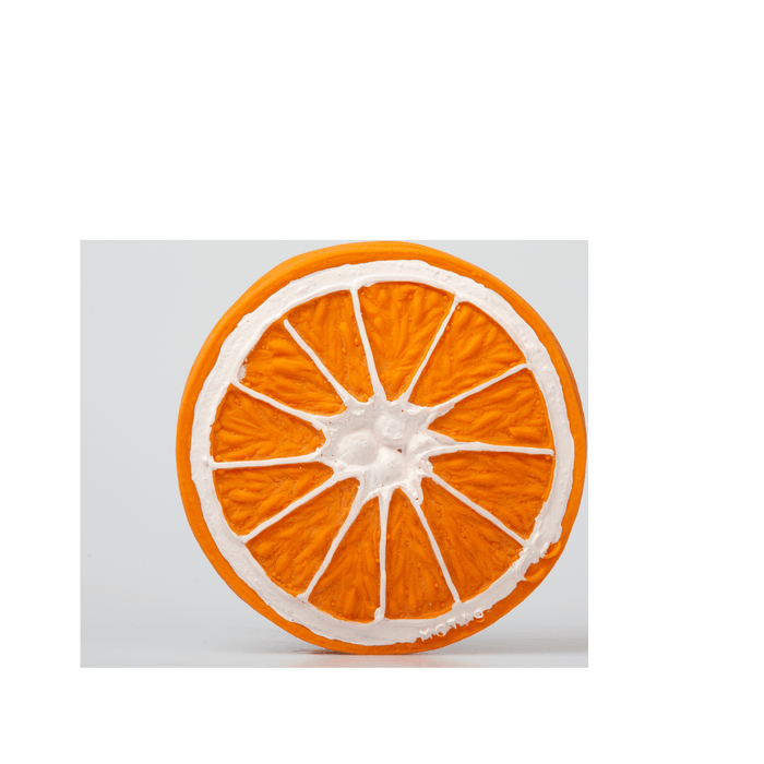 Beißring Clementino the Orange in orange - Pilzessin.at - zauberhafte Kinderdinge