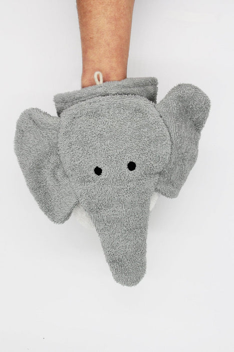 BIO Waschlappen großer Elefant Ella - Pilzessin.at - zauberhafte Kinderdinge