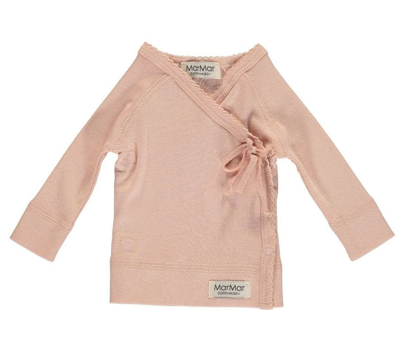 Bluse Tut Wrap LS, sanftes rosa von MarMar - Pilzessin.at - zauberhafte Kinderdinge