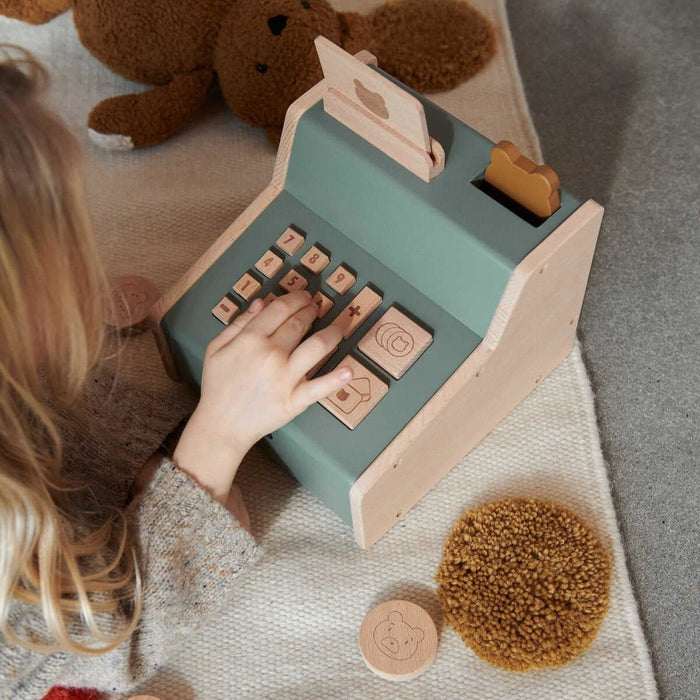 Buck Kasse in faune green / golden caramel - Pilzessin.at - zauberhafte Kinderdinge