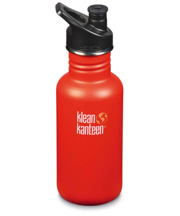 Classic Trinkflasche mit Sport Cap von Klean Kanteen - Pilzessin.at - zauberhafte Kinderdinge