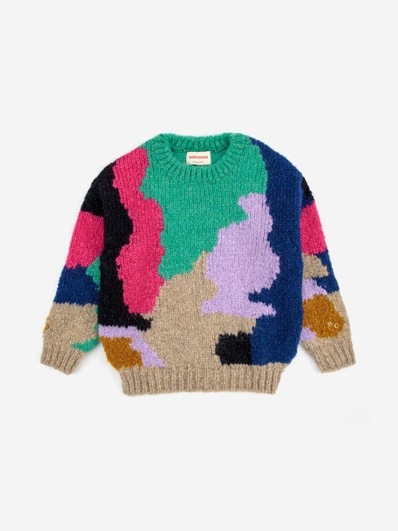 Color Stains intarsia jumper von Bobo Choses - Pilzessin.at - zauberhafte Kinderdinge