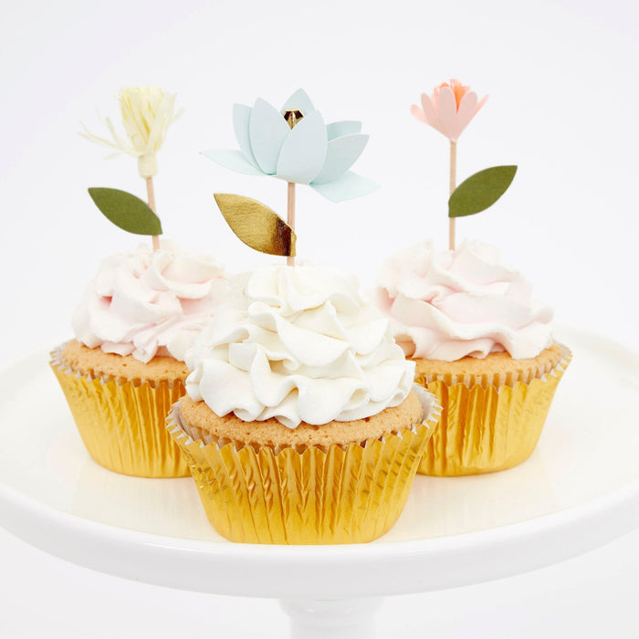 Cupcake Topper "flower bouquet" von Meri Meri ♡ - Pilzessin.at