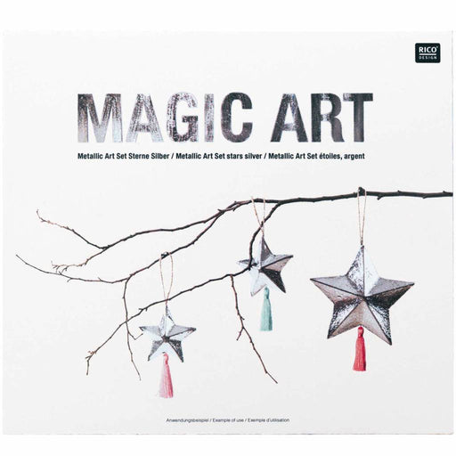 DIY Sterne Set Metallic Art silber von Rico Design - Pilzessin.at - zauberhafte Kinderdinge