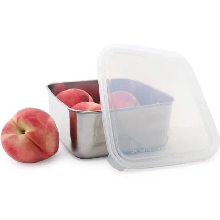 Edelstahl Jausendose quadratisch - Pilzessin.at - zauberhafte Kinderdinge