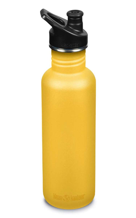 Edelstahl Trinkflasche Classic 800ml mit Sport Cap von Klean Kanteen - Pilzessin.at