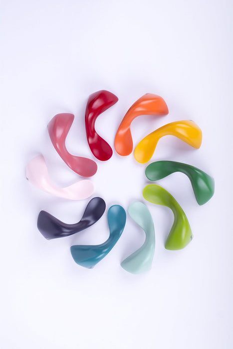 Esslernlöffel für Rechtshänder von Kzingo in peach - Pilzessin.at - zauberhafte Kinderdinge