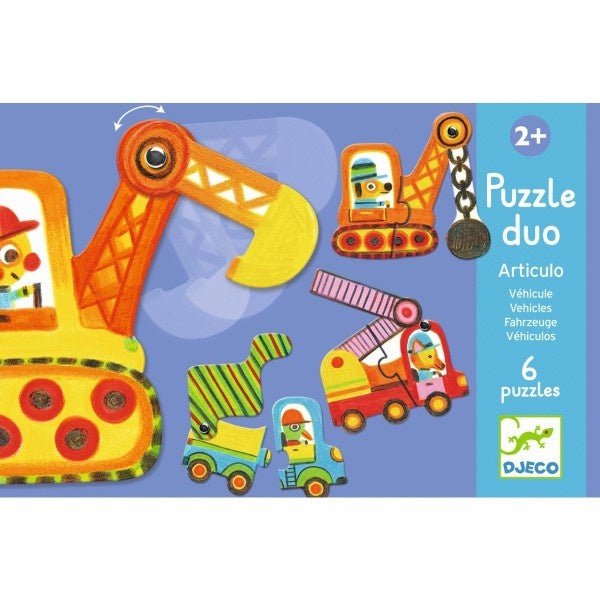 Fahrzeuge Puzzle von Djeco 2+ - Pilzessin.at
