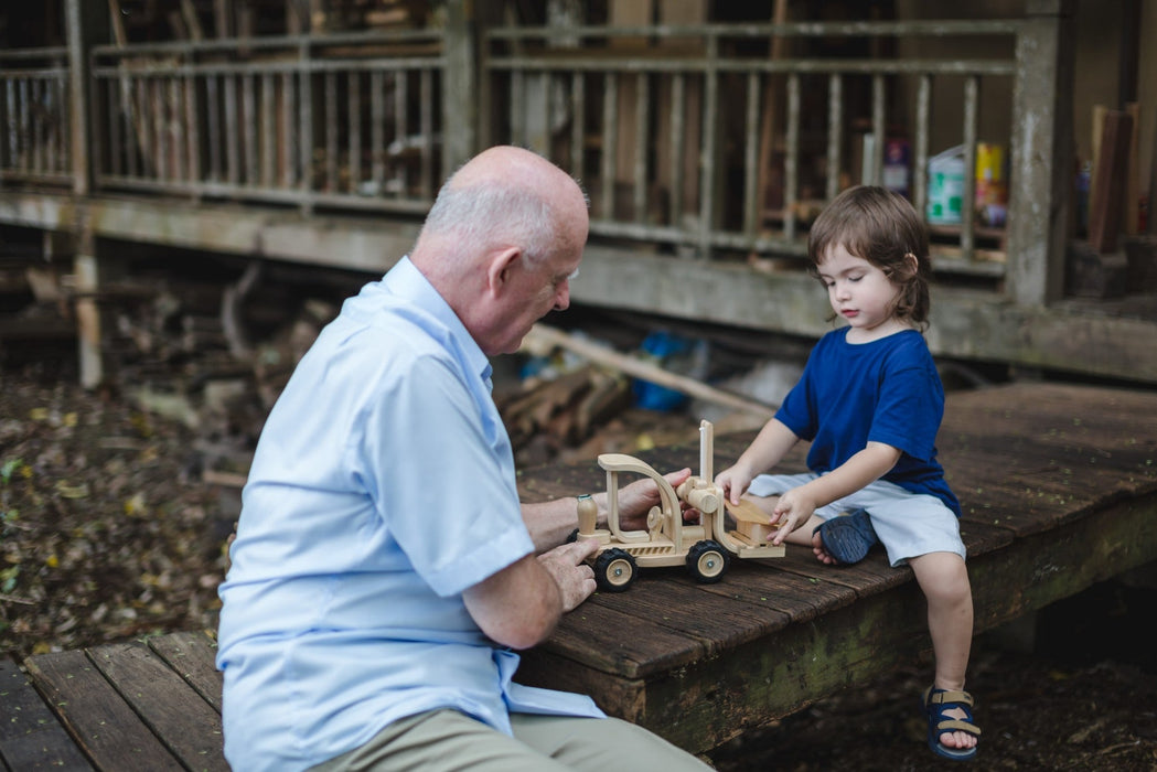 Gabelstapler Forklift von PlanToys ★ - Pilzessin.at - zauberhafte Kinderdinge