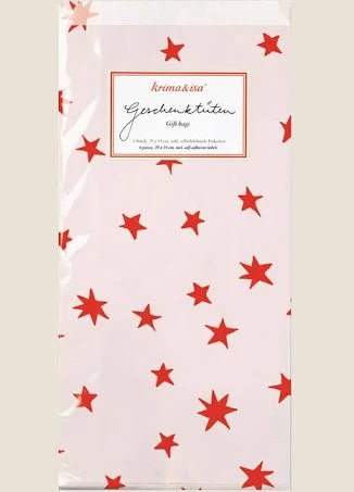 Geschenksackerl rosa mit Sternen - Pilzessin.at - zauberhafte Kinderdinge