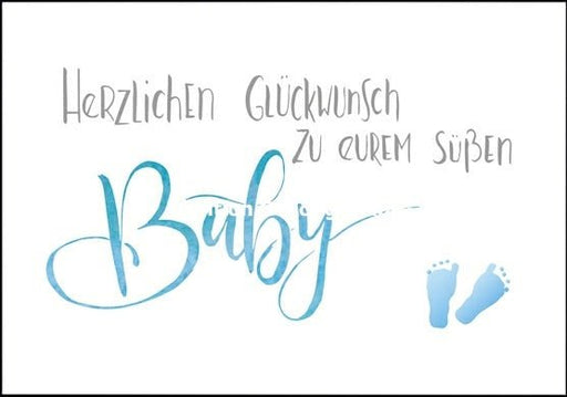 Glückwunschkarte Geburt "Zum Baby" von EDITION GOLLONG - Pilzessin.at